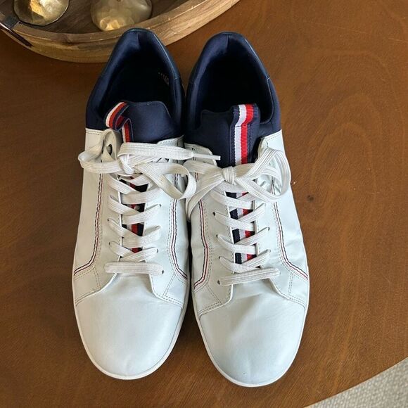 Tommy Hilfiger Tevant navy blue white mens sneaker‎ size 12 - Picture 6 of 11
